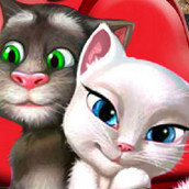 Игра Поцелуйчики кота Тома