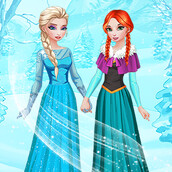 Игра Холодное Сердце: Дизайн свадебного платья для Эльзы и Анны