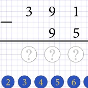 Игра Учимся Вычитать Столбиком: математика онлайн