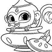 Игра Шиммер И Шайн 2: Раскраска Тала