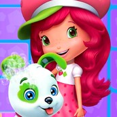 Игра Шарлотта Земляничка купает щенка