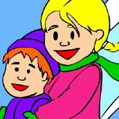 Игра Зимние раскраски с таблицей умножения