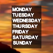 Игра Найди слова: дни недели