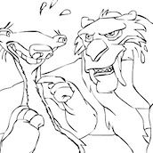 Игра Раскрась Ледниковый период