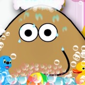 Игра Поу Принимает Душ