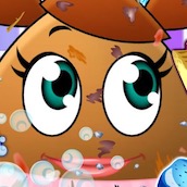 Игра Девочка Поу: моемся в ванной