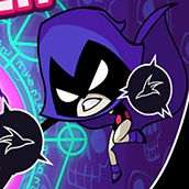 Игра Кошмар Рэйвен: Юные титаны вперед