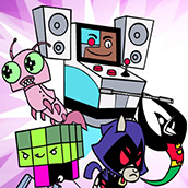 Игра Прыжковый турнир: Юные титаны вперед